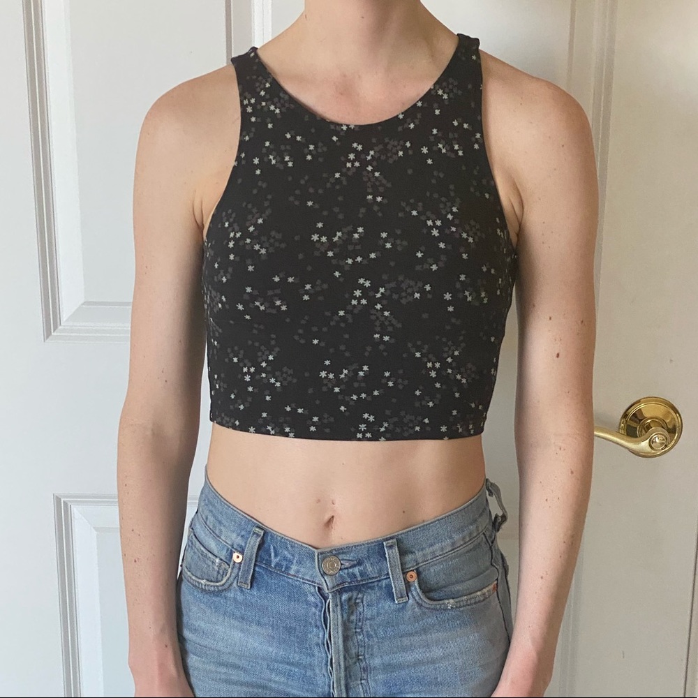 Talula High Neck Starry Crop Top XXS